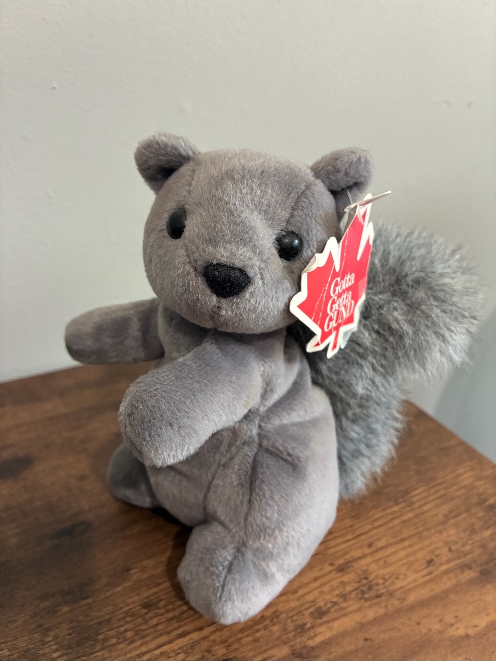 Vintage 1986 Gund "Nuttsy" Squirrel Plush Stuffed Animal Style 4315